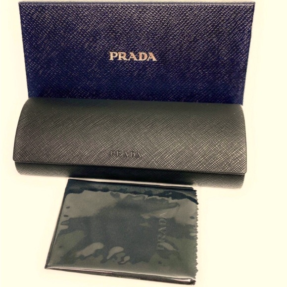 PRADA SPORT WOMEN’S CAT EYE SUNGLASSES SPR 63U (1AB-5SO) BLACK NWOT - Picture 5 of 5